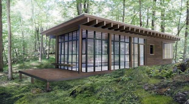 Rumah di Tengah Hutan Karya Arsitek Taman-Stephan Jaklitsch